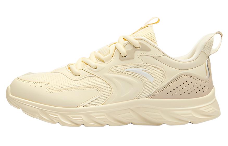 Anta Comfortable Slip Resistant Abrasion Resistant Low top Running Shoes Women’s White Pink