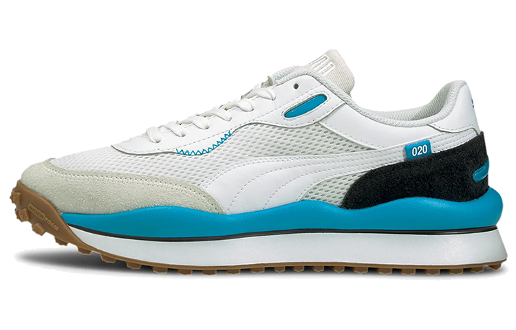 PUMA Style Rider Casual Shoes Unisex Low Top Gray/White/Blue/Black