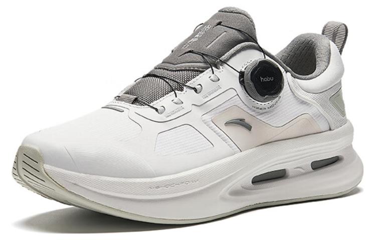 Anta Comfortable Round Toe Slip Resistant Abrasion Resistant Low top Running Shoes Men’s White