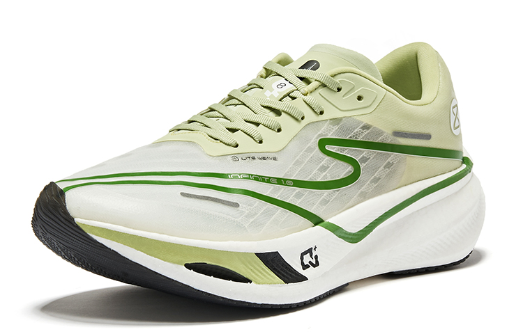 Erke Zhijing 1.0 Cushioning Slip Resistant Abrasion Resistant Low top Marathon Running Shoes Men’s Green Grape