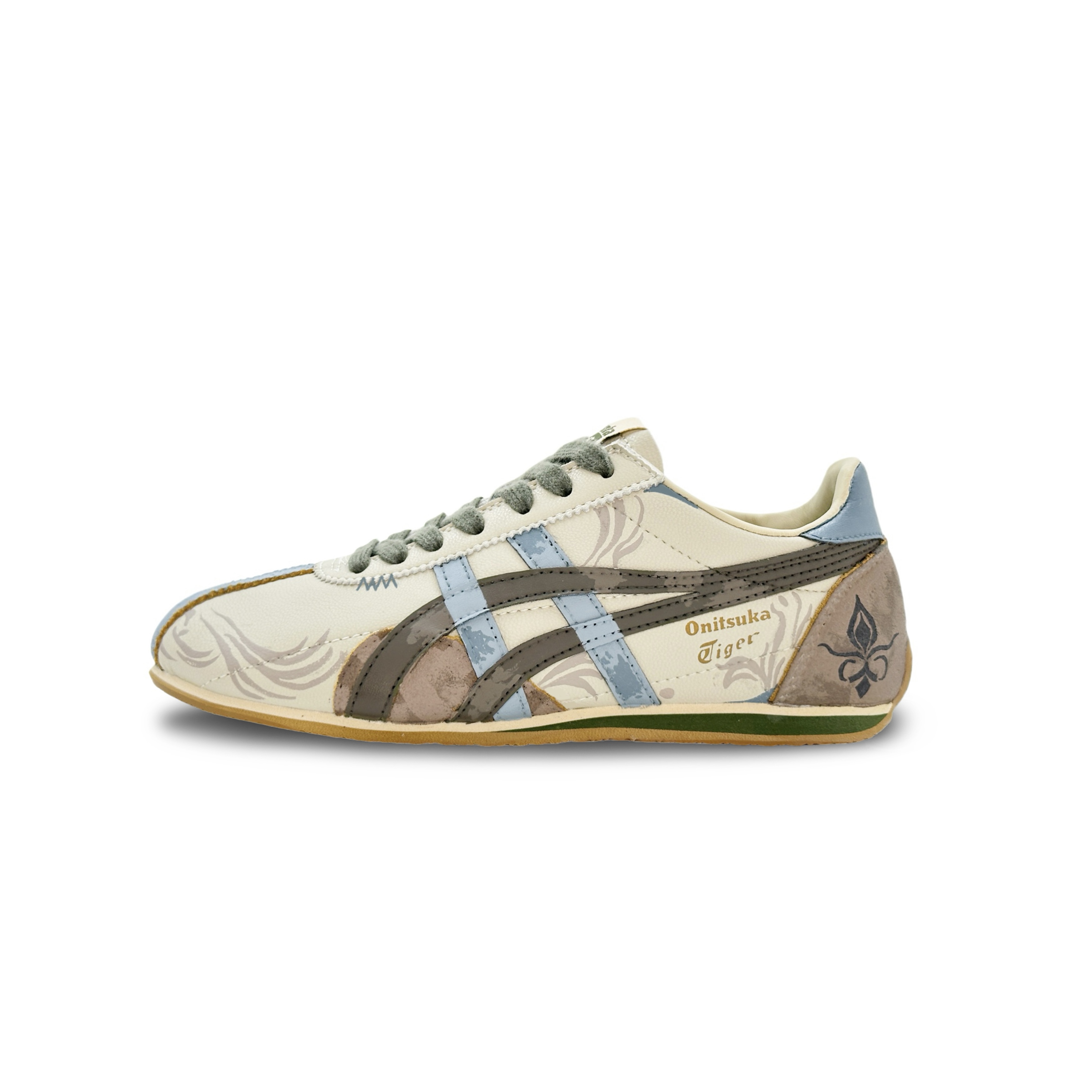 Onitsuka Tiger Runspark Wear resistant And Lightweight Low top Casual Running Shoes Unisex Brown