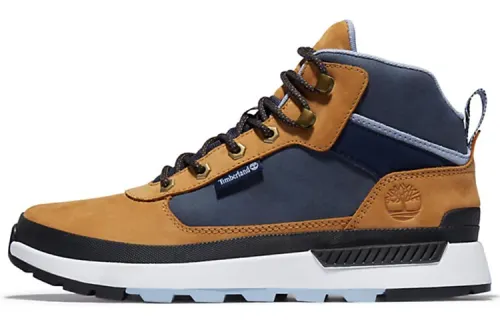 Timberland Field Trekker Chukka Leather Abrasion Resistant Ankle Length Outdoor Boots Blue Yellow