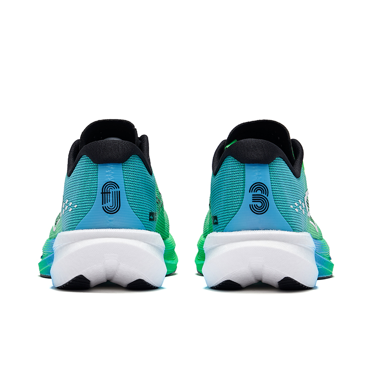 Erke Polar Wind 3.0 Running Shoes Men’s Low Top Fluorescent Lime Green Pool Blue