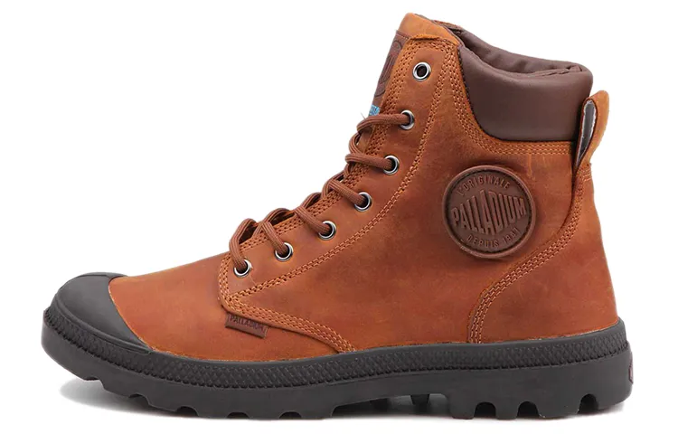 Palladium Pampa Outdoor Boots Unisex High Top Brown