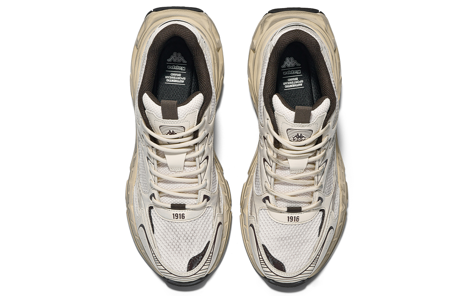 Kappa Slip Resistant Abrasion Resistant Low top Running Shoes Unisex Brown