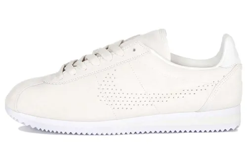 Nike Cortez Leather Cushioning Slip Resistant Abrasion Resistant Low top Running Shoes Men's White