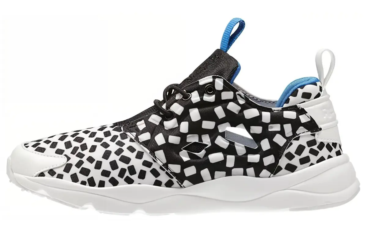 Reebok Furylite Low top Casual Running Shoes Women's White Black Blue