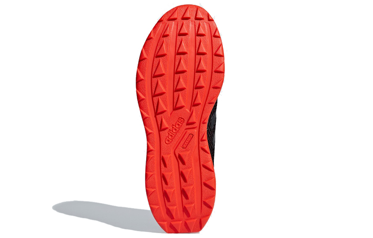 Мужские кроссовки adidas neo Questar Trail (черно-красные) — Чёрный / красный — фото 6