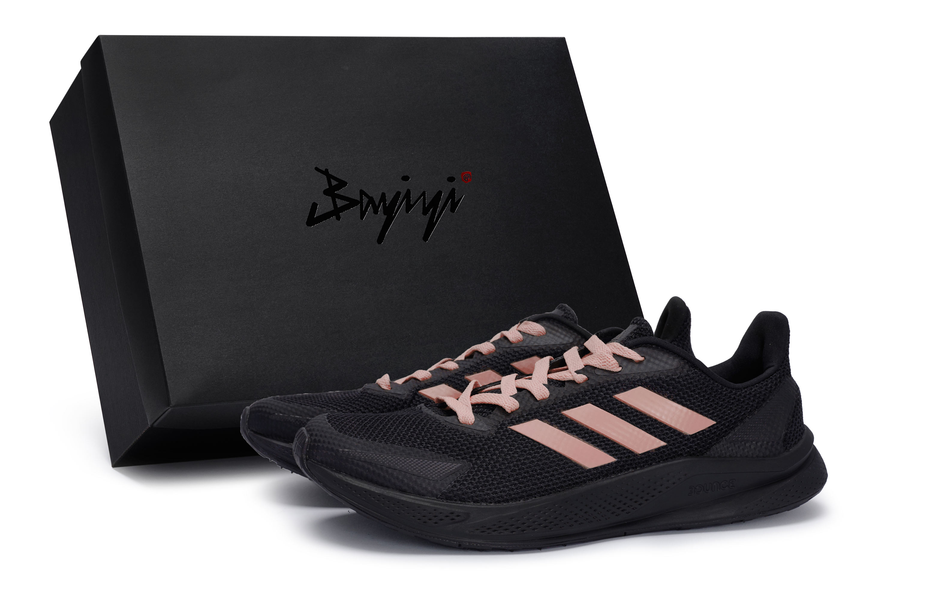 Adidas X9000l1 Slip Resistant And Breathable Low top Casual Running Shoes Men's Black Pink