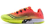 Saucony Fabric Cushioning Abrasion Resistant Breathable Support Low top Running Shoes Women's Neon Green Orange