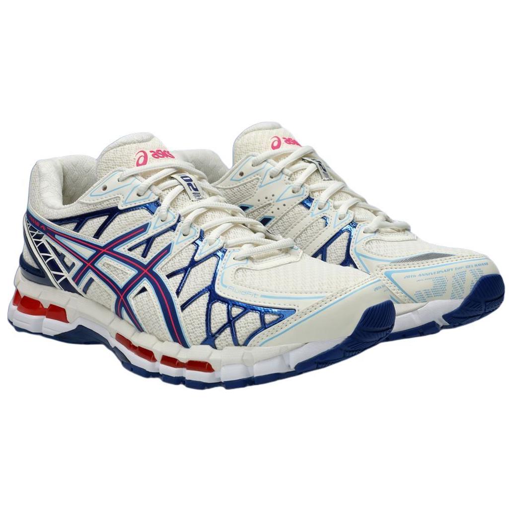 ASICS Gel Kayano 20 Cream Blue Red