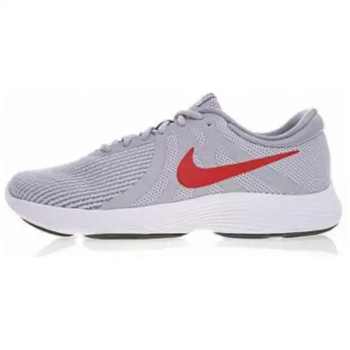 Nike Revolution 4 Wolf Grey/Gym Red Stealth