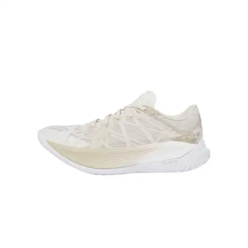 Under Armour Slip Resistant And Breathable Low top Marathon Running Shoes Unisex Beige