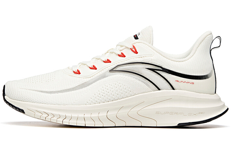 Anta Comfortable Cushioning Abrasion Resistant Breathable Low top Running Shoes Men’s White