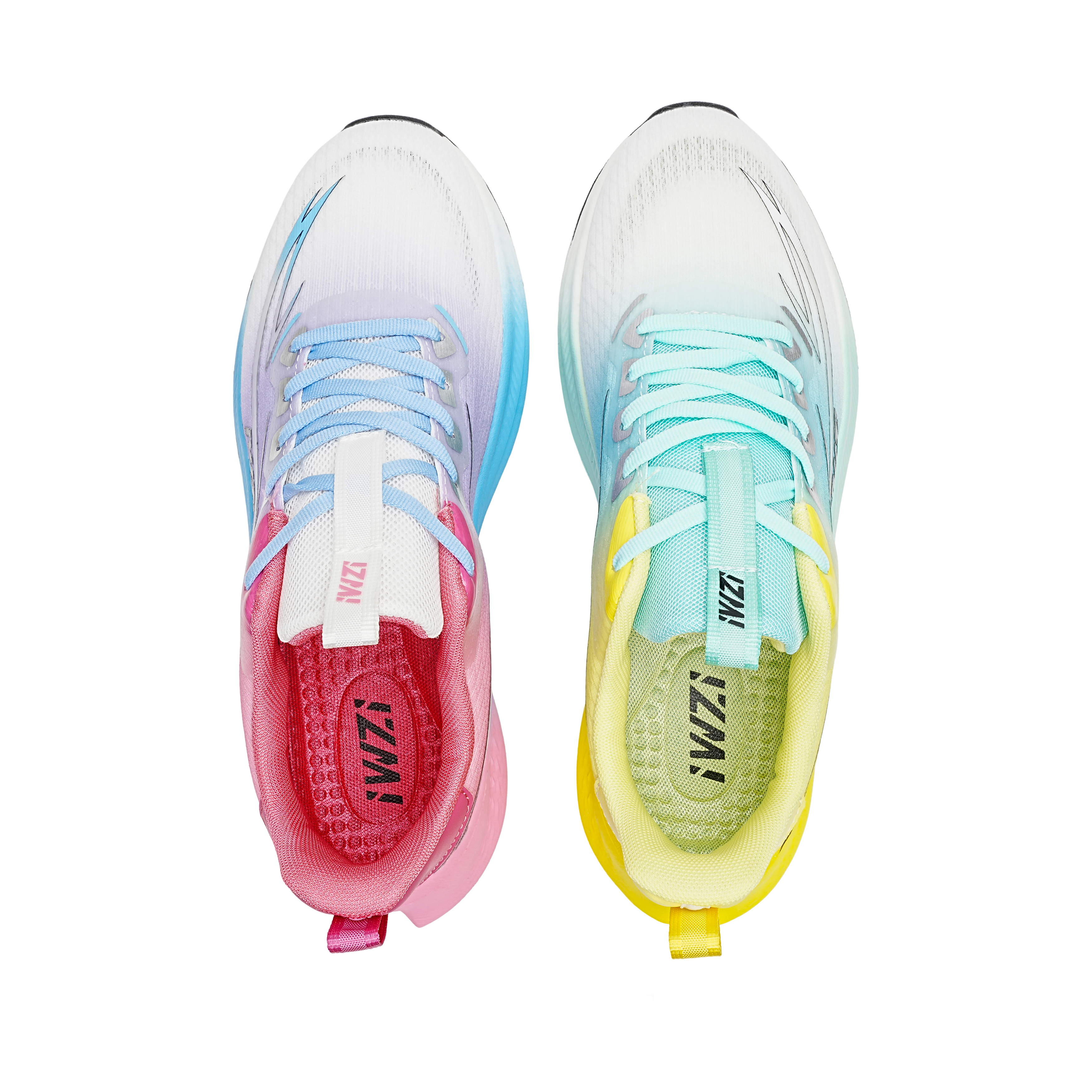 IWZI Low top Running Shoes Unisex Blue With Pink Appearance/Mismatched Color