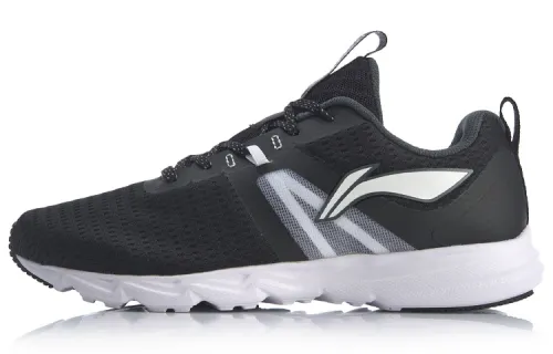 Li Ning Lightweight Low top Running Shoes Women's Black White
