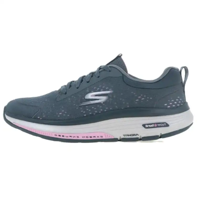 Skechers Go Walk Workout Walker Casual Abrasion Resistant Breathable Low top Running Shoes Women's Gray Blue