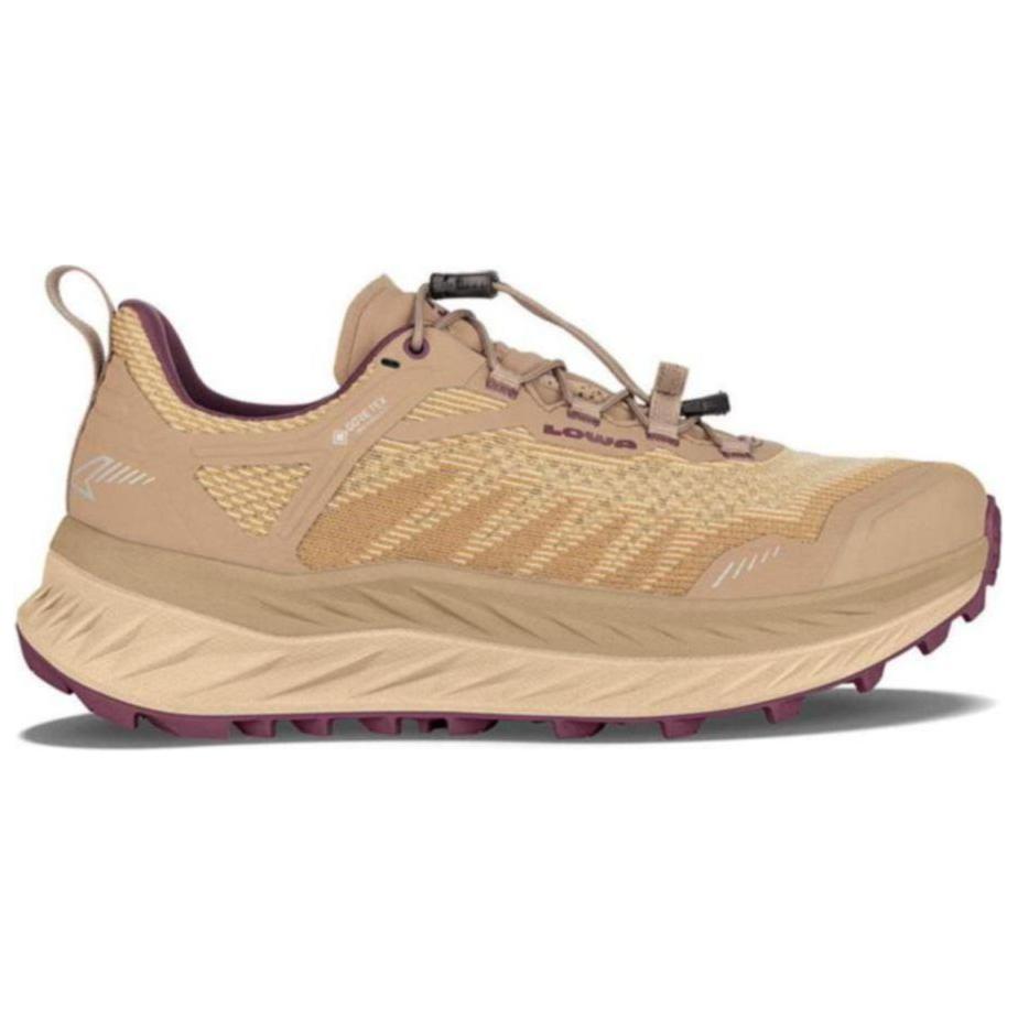 Lowa Slip Resistant Abrasion Resistant Low top Long Distance Running Shoes Women’s Yellow Purple