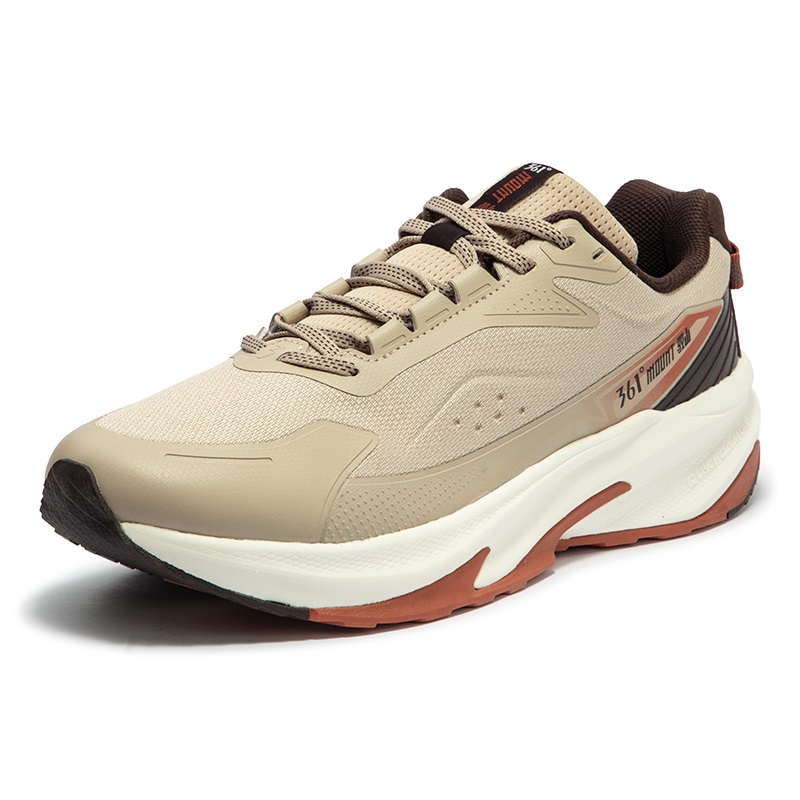 361° Abrasion Resistant Breathable Slip Resistant Low top Running Shoes Men’s Tan
