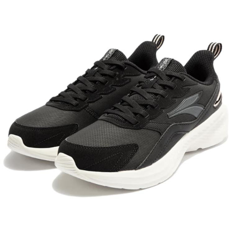 361° Slip Resistant Abrasion Resistant Low top Running Shoes Women’s Black White