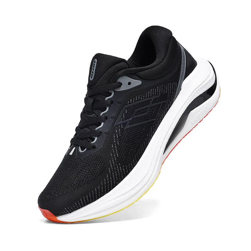 LOTTO Comfortable Fabric Cushioning Slip Resistant Abrasion Resistant Low top Casual Running Shoes Women’s Black White