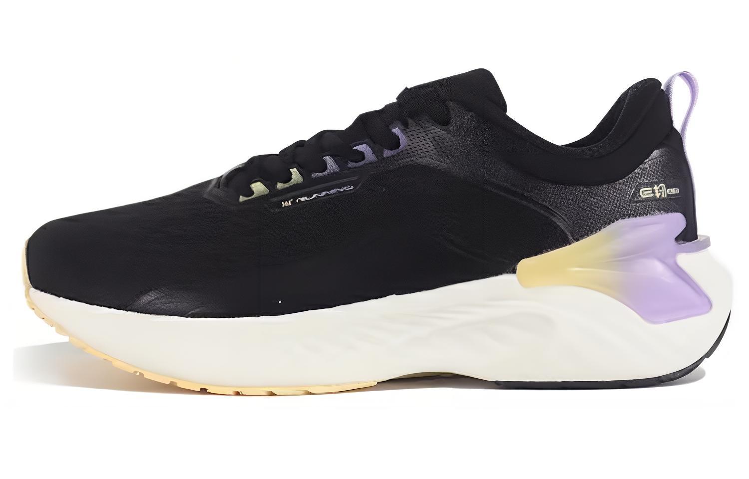 361° Cushioning, Wear Resistant Low top Running Shoes Women’s Obsidian Black Digital Lavender