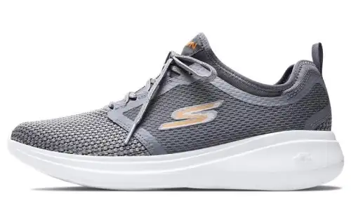 Skechers GO RUN Fast Low top Running Shoes Gray Orange