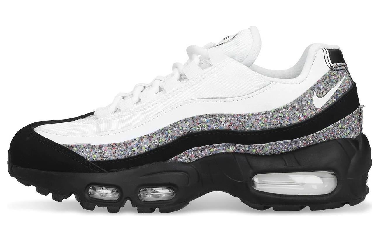 Женские кроссовки Nike Air Max 95 (черно-серо-белые) — фото 1