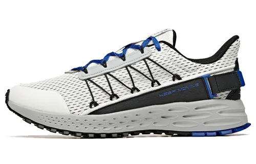 Anta Comfortable Cushioning Slip Resistant Abrasion Resistant Breathable Low top Running Shoes Men's White Black Blue