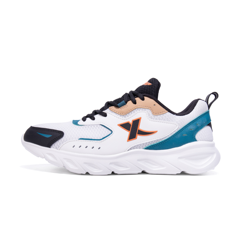 XTEP Abrasion Resistant Breathable Low top Running Shoes Men’s White Blue Black