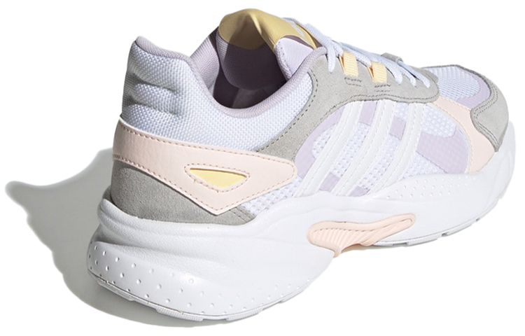 Женские кроссовки adidas neo Crazychaos Shadow (серо-бело-розовые) — Серый / белый / розовый — фото 4