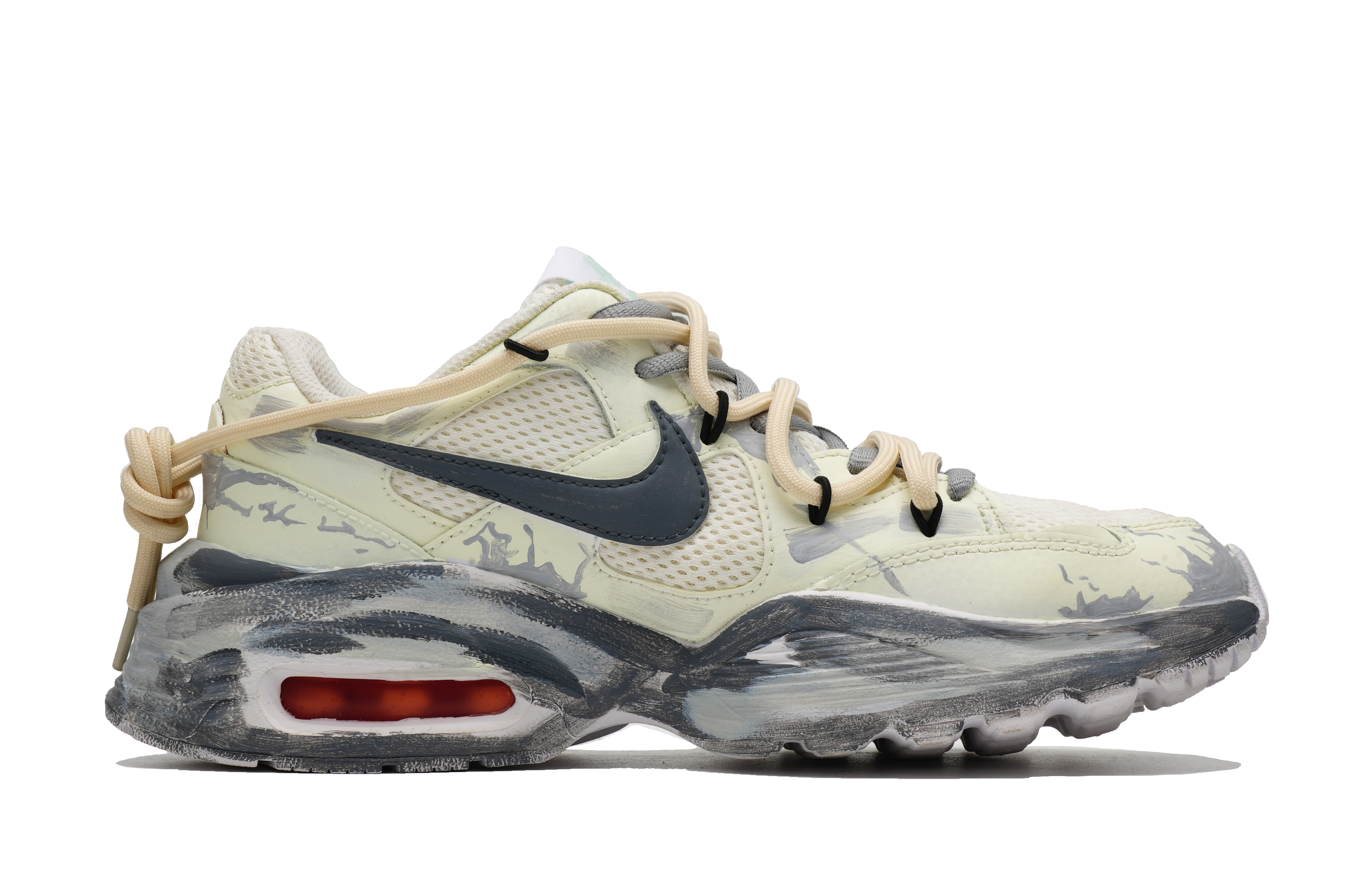 Nike Air Max Fusion Low top Running Shoes Women’s Yellow Gray