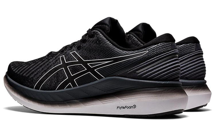 Мужские кроссовки ASICS Glideride 2 (черно-серые) — Чёрный / серый — фото 4