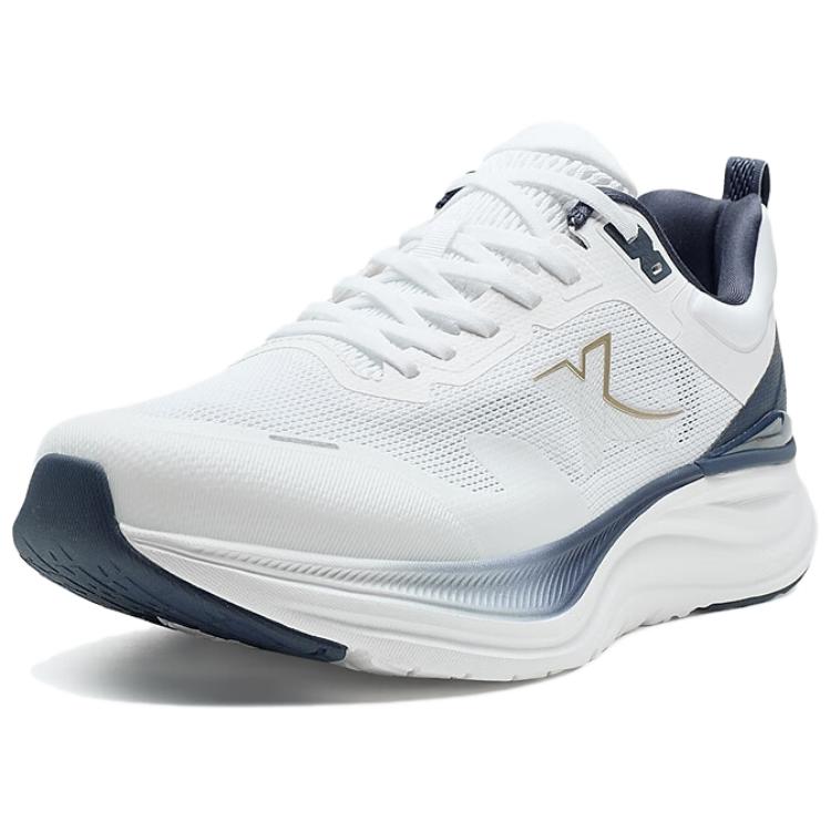 XTEP Cloud 1.0 Wrapping, Wear Resistant And Non Slip Low top Casual Running Shoes Men’s White Blue