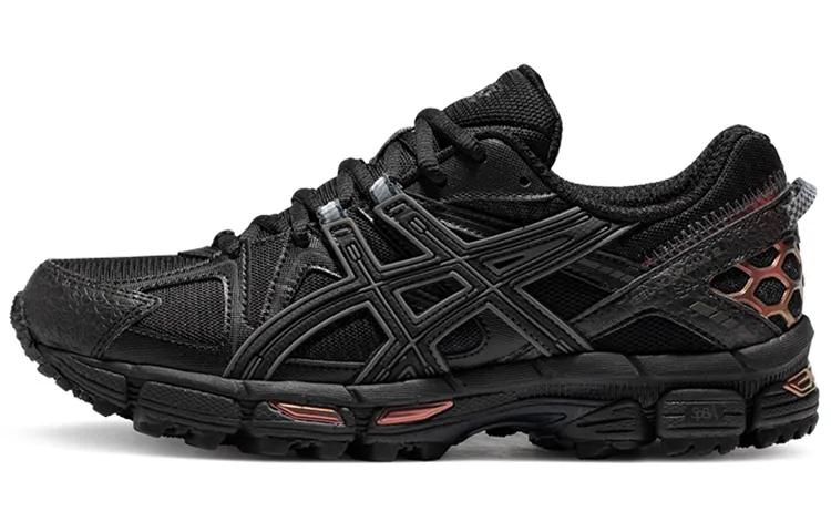 ASICS Gel Kahana 8 Outdoor Textile, Synthetic Leather Low top Running Shoes Women's Black