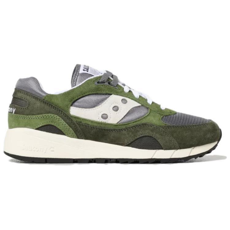 Saucony Shadow 6000 Slip Resistant Abrasion Resistant Low top Running Shoes Men’s Green White