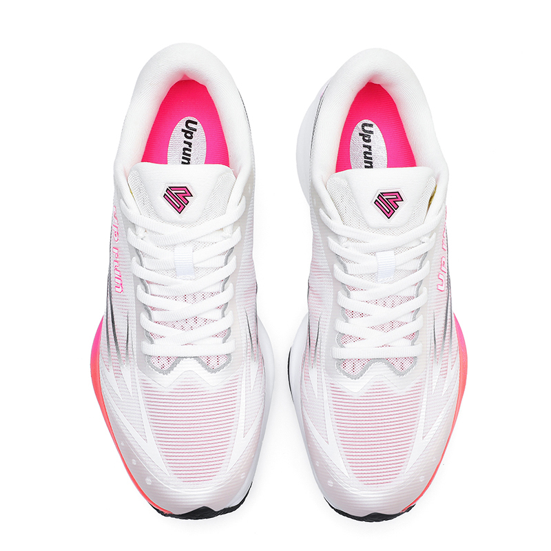 Up Run Ultimate Arrow Running Shoes Unisex Pearl White Pink