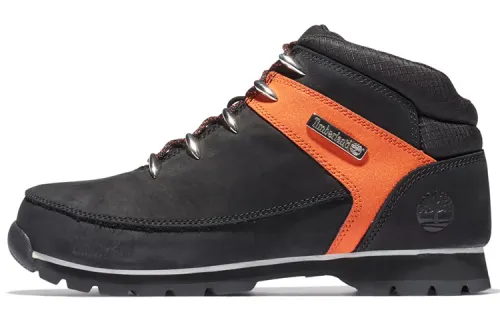 Timberland Euro Hiker Outdoor Boots Men's Black/Orange