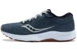 Saucony Clarion 2 Mesh Cushioning Slip Resistant Lightweight Low top Running Shoes Men's Dark Blue Silver