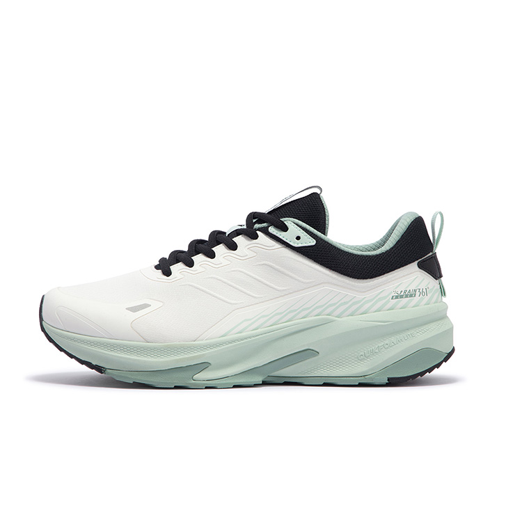 361° Rain Screen Slip Resistant Abrasion Resistant Low top Casual Running Shoes Men’s White Green