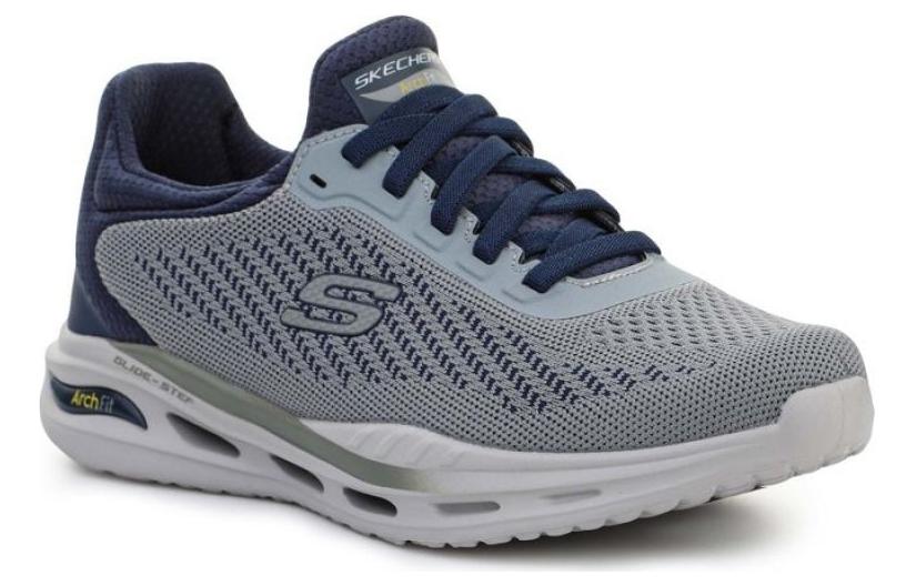 Skechers ARCH FIT ORVAN Cushioning Abrasion Resistant Cushioning, Wear Resistant Low top Running Shoes Men’s Gray Blue