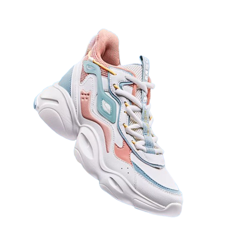 QIAODAN Versatile Abrasion Resistant Breathable Low top Running Shoes Women’s White Green