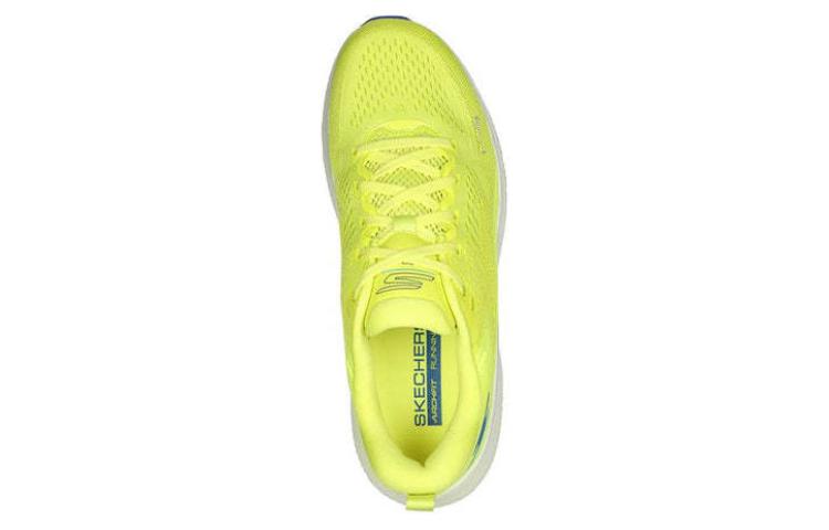 Skechers Go Run Max Road 6 Mesh Abrasion Resistant Breathable Low top Casual Running Shoes Men’s Yellow