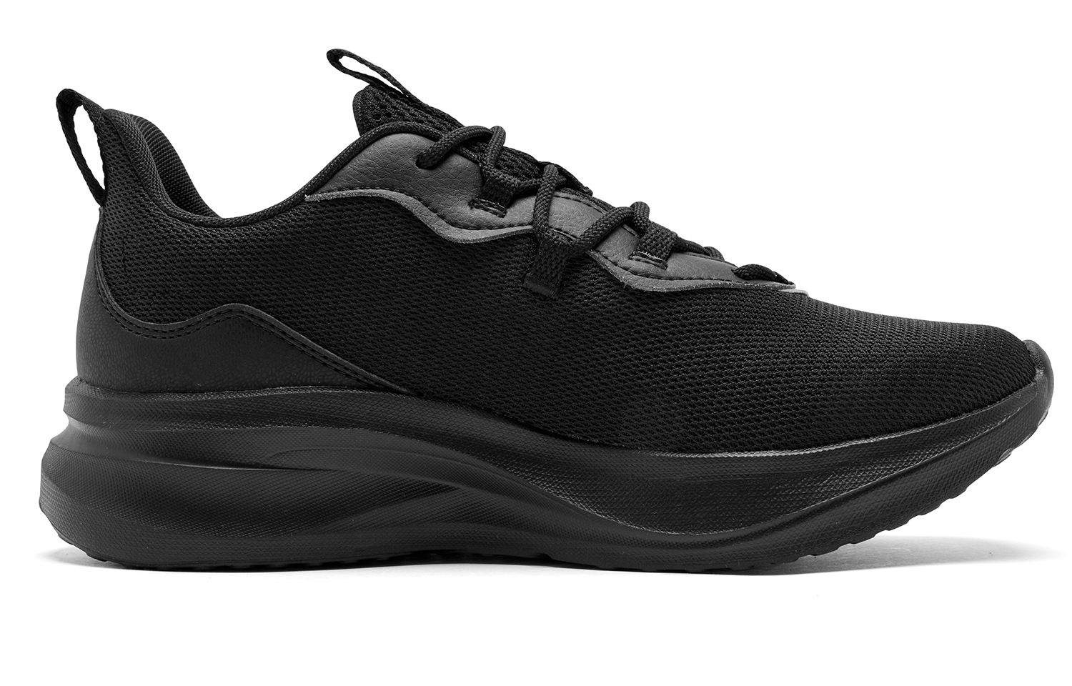 QIAODAN Cushioning Slip Resistant Abrasion Resistant Low top Casual Running Shoes Men’s Black