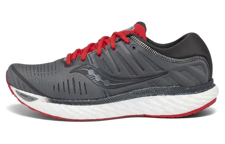 saucony Hurricane 22 'Charcoal Red'