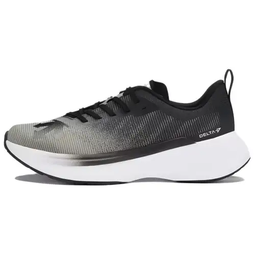 DESCENTE DELTA Cushioning Abrasion Resistant Breathable Low top Running Shoes Men's Dark Gray