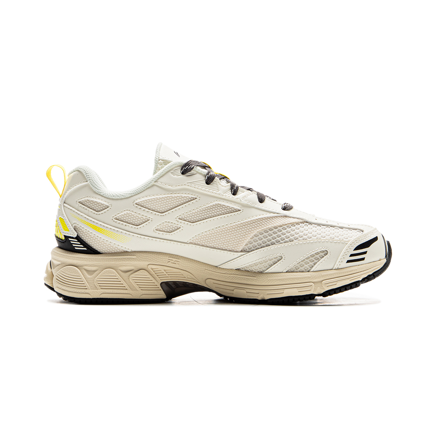 Li Ning Slip Resistant, Abrasion Resistant, Rebound Low top Casual Sprint Running Shoes Women’s Ecru