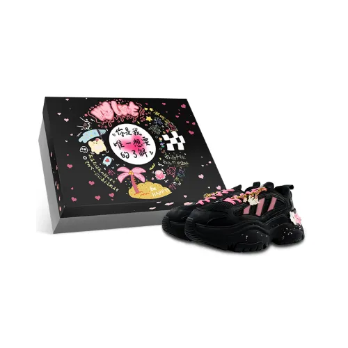Adidas Originals OZGAIA Slip Resistant Abrasion Resistant Low top Casual Shoes Women's Black Pink