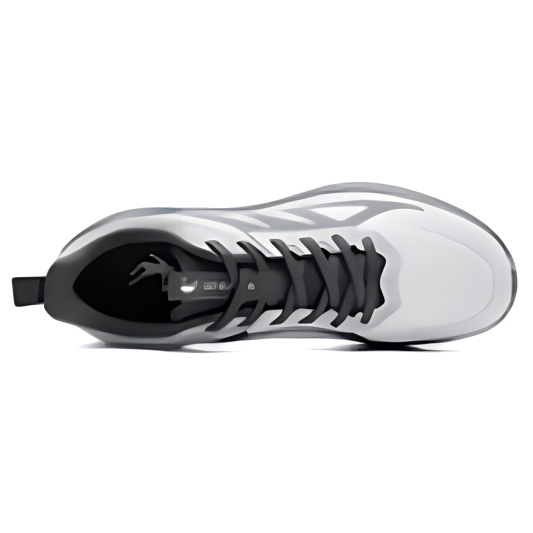 QIAODAN Speed Cushioning Slip Resistant Abrasion Resistant Low top Casual Running Shoes Men’s Gray