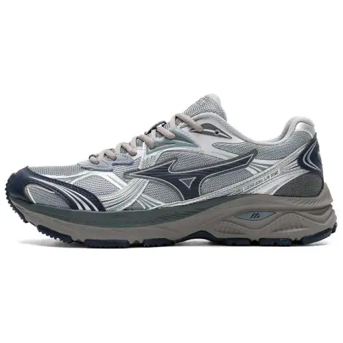 Mizuno Slip Resistant, Abrasion Resistant, Breathable Low top Running Shoes Unisex Blue Black